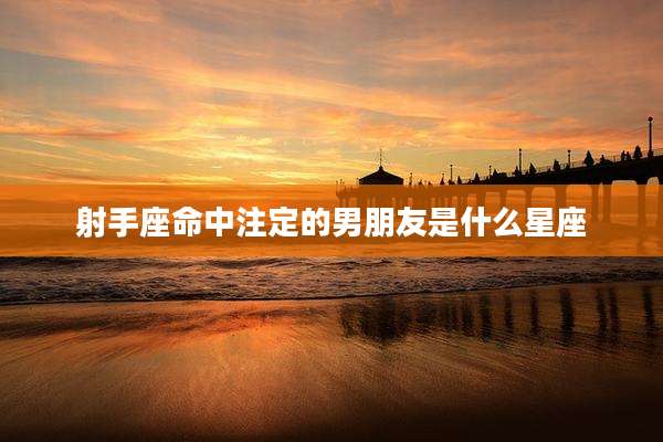 射手座命中注定的男朋友是什么星座