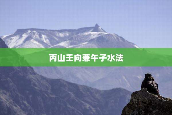 丙山壬向兼午子水法