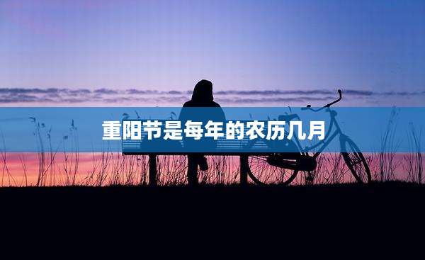 重阳节是每年的农历几月