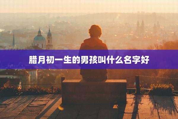 腊月初一生的男孩叫什么名字好