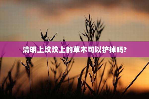 清明上坟坟上的草木可以铲掉吗?