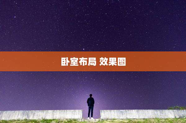 卧室布局 效果图