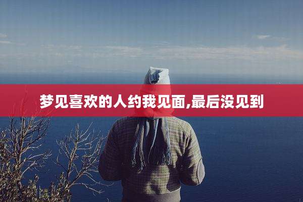 梦见喜欢的人约我见面,最后没见到