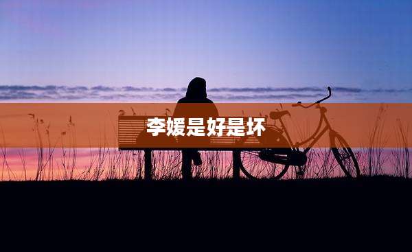 李媛是好是坏