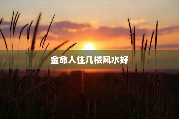 金命人住几楼风水好