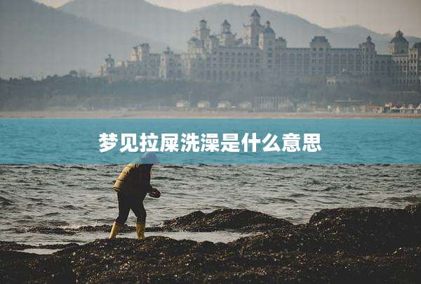 梦见拉屎洗澡是什么意思
