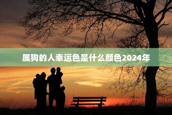 属狗的人幸运色是什么颜色2024年