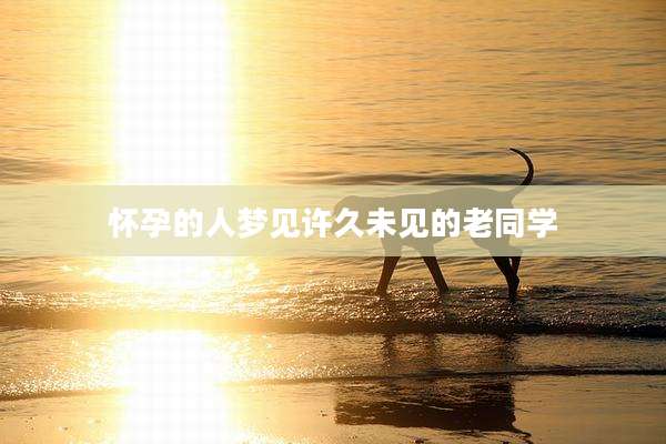 怀孕的人梦见许久未见的老同学