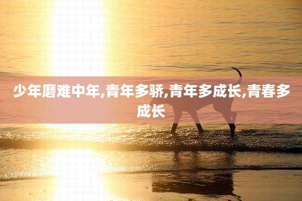 少年磨难中年,青年多骄,青年多成长,青春多成长