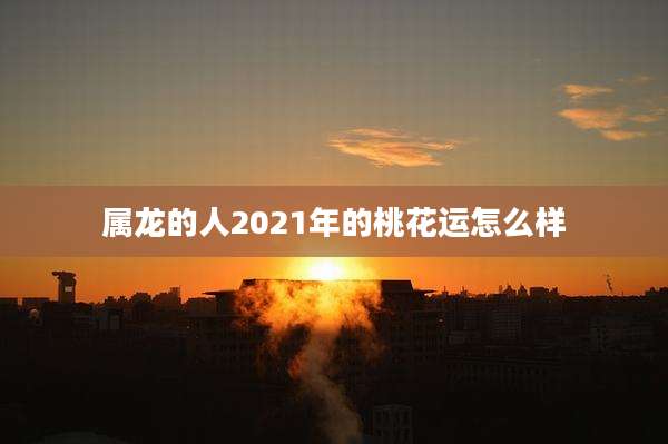 属龙的人2021年的桃花运怎么样