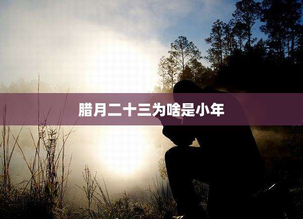 腊月二十三为啥是小年