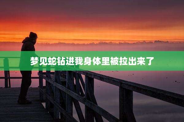 梦见蛇钻进我身体里被拉出来了