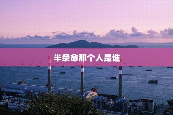 半条命那个人是谁