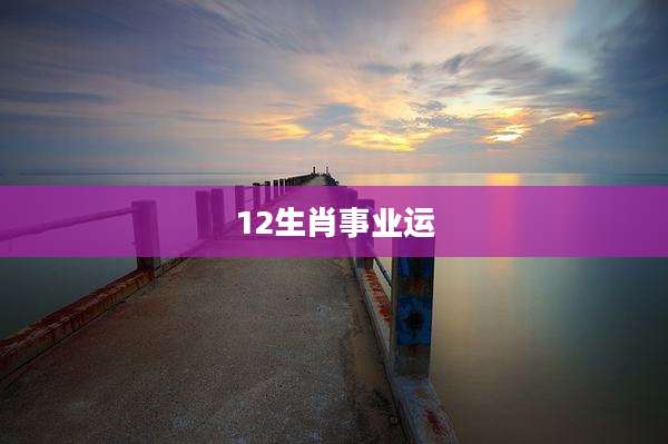 12生肖事业运