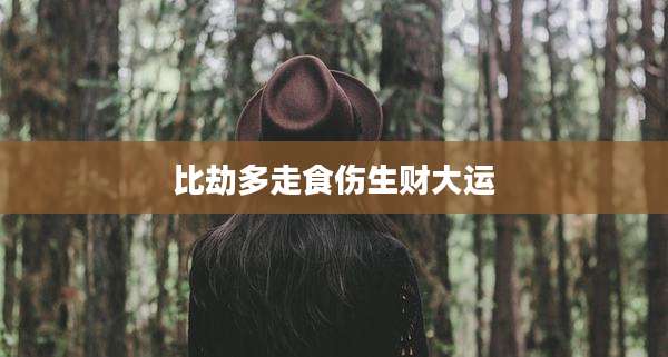 比劫多走食伤生财大运