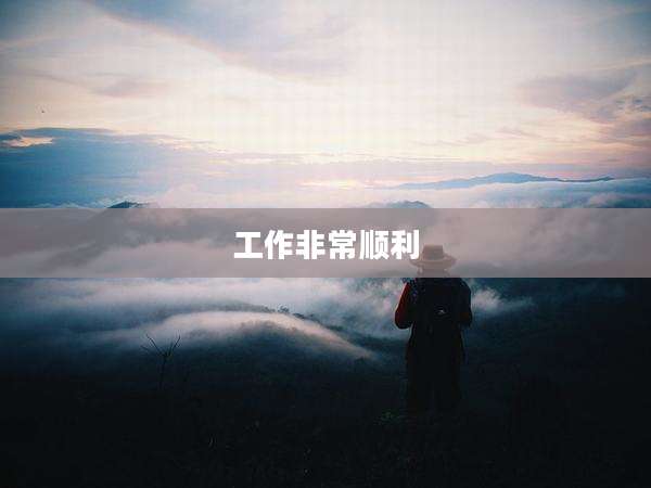 工作非常顺利
