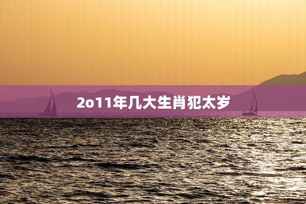 2o11年几大生肖犯太岁
