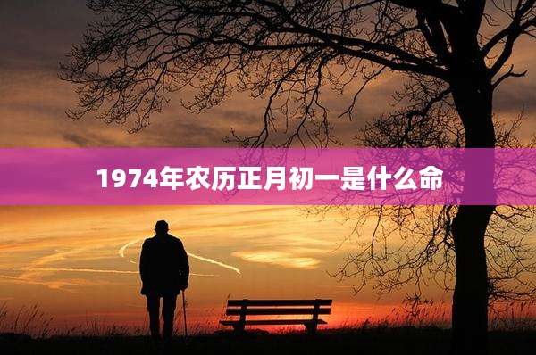 1974年农历正月初一是什么命
