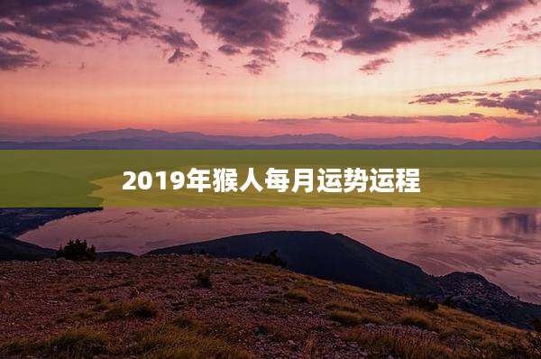 2019年猴人每月运势运程