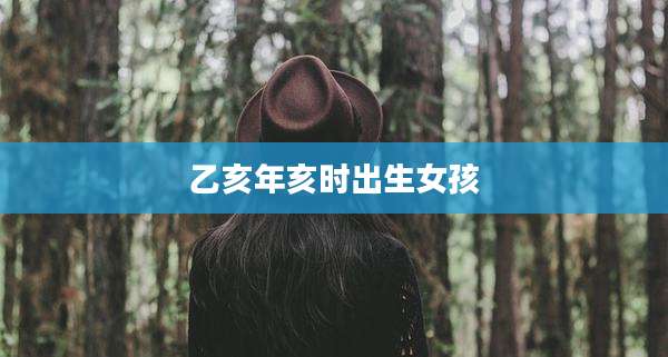 乙亥年亥时出生女孩