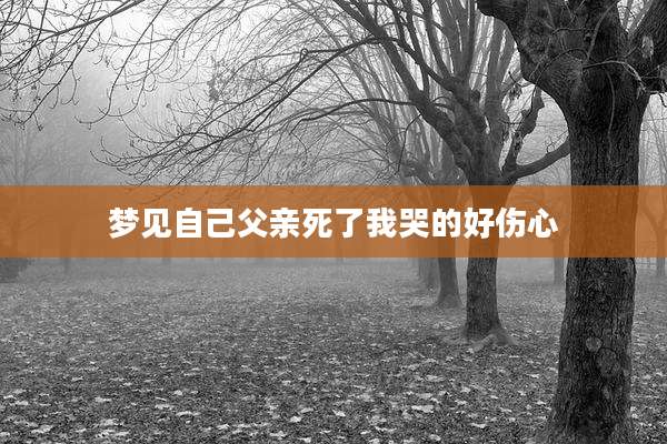 梦见自己父亲死了我哭的好伤心