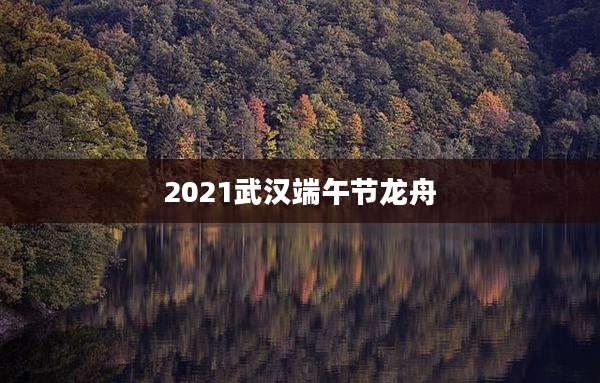 2021武汉端午节龙舟