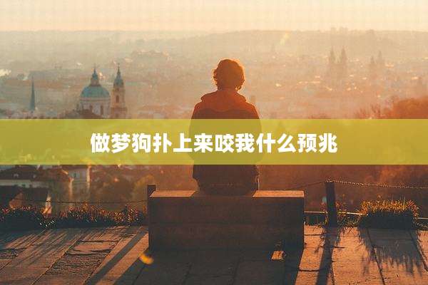 做梦狗扑上来咬我什么预兆
