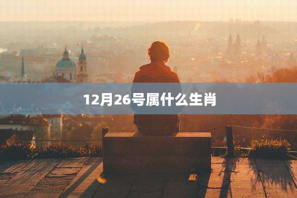 12月26号属什么生肖