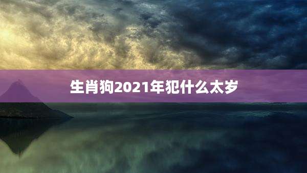 生肖狗2021年犯什么太岁