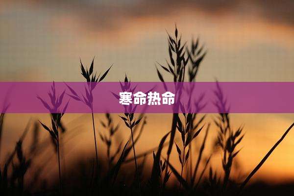 寒命热命