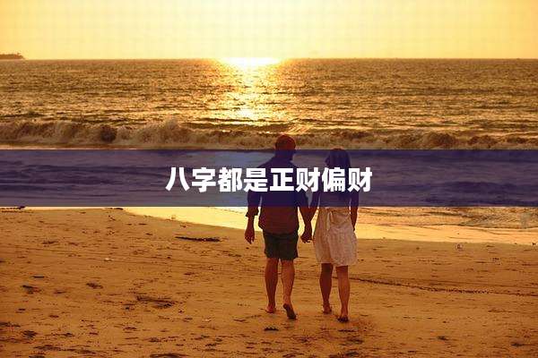 八字都是正财偏财