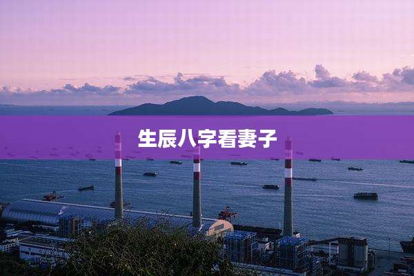 生辰八字看妻子
