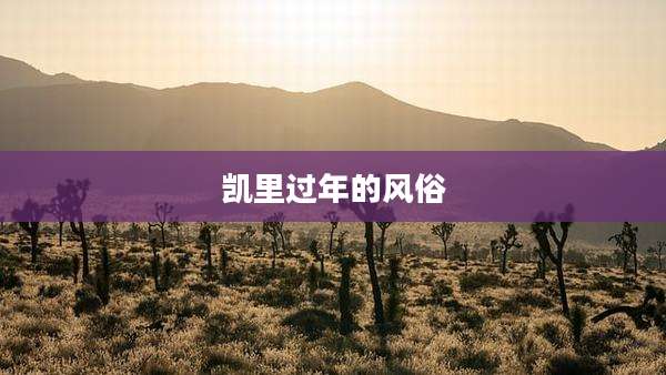凯里过年的风俗