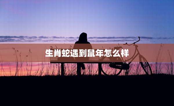 生肖蛇遇到鼠年怎么样