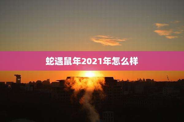蛇遇鼠年2021年怎么样