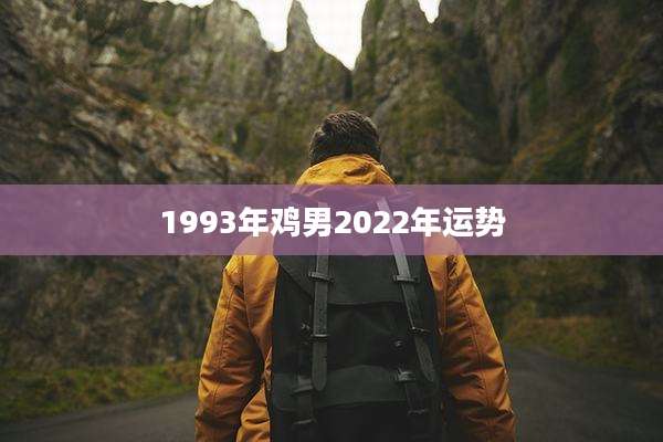 1993年鸡男2022年运势
