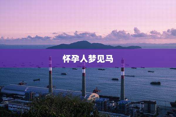 怀孕人梦见马