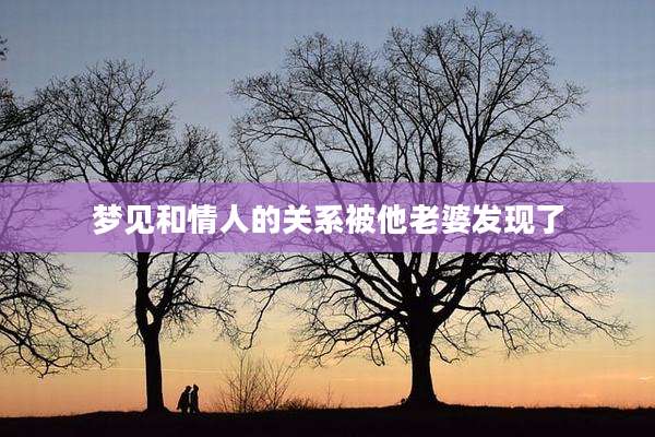 梦见和情人的关系被他老婆发现了