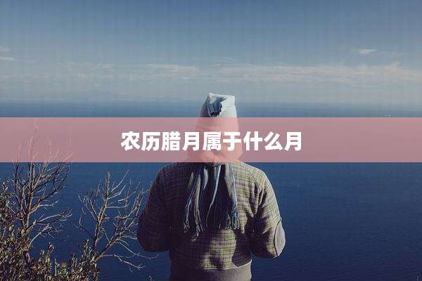 农历腊月属于什么月