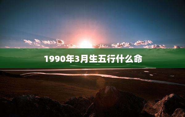 1990年3月生五行什么命