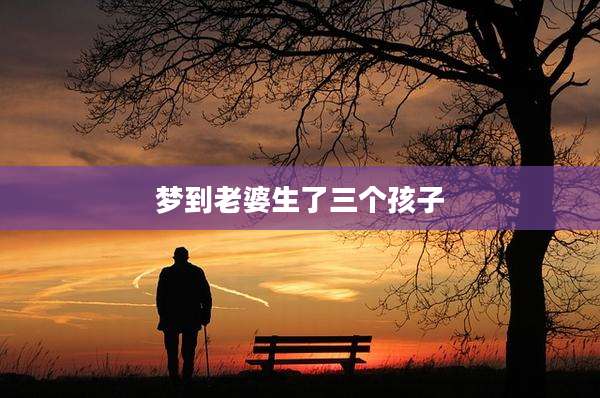梦到老婆生了三个孩子