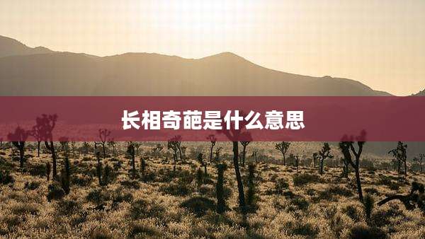 长相奇葩是什么意思