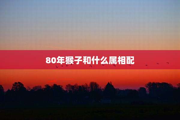 80年猴子和什么属相配