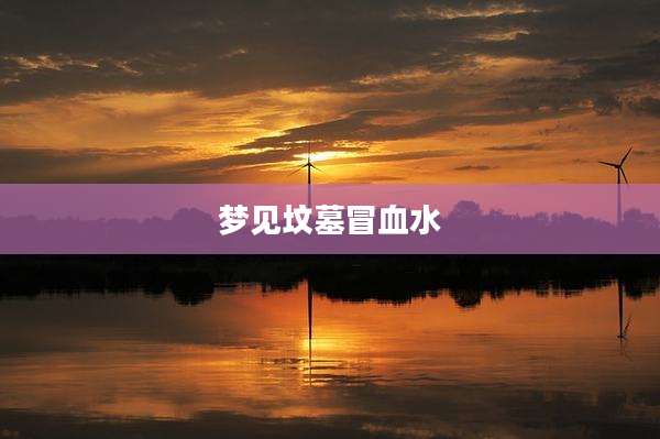 梦见坟墓冒血水
