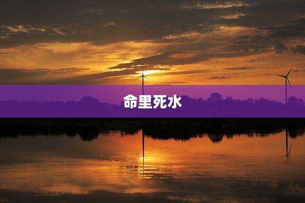 命里死水