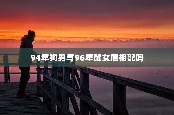 94年狗男与96年鼠女属相配吗