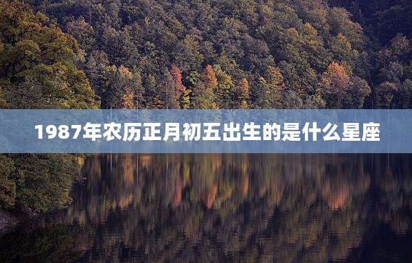 1987年农历正月初五出生的是什么星座