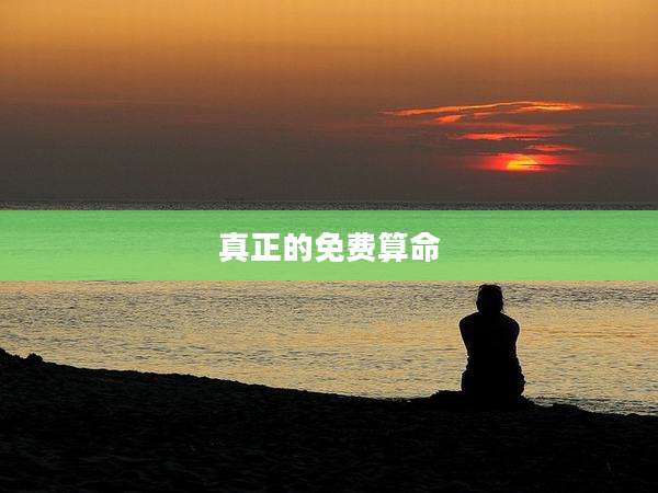 真正的免费算命