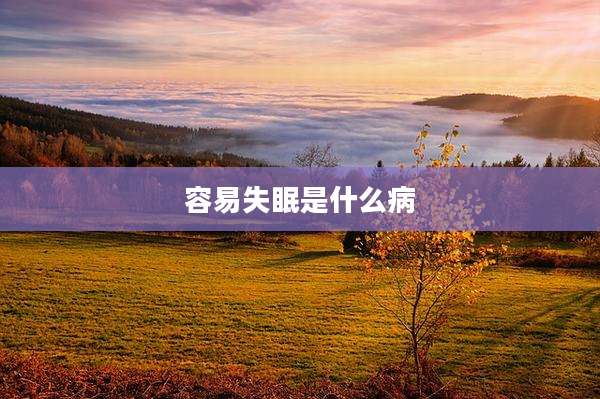 容易失眠是什么病