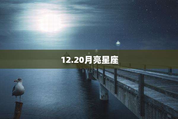 12.20月亮星座